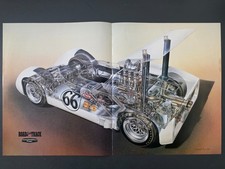 2001 Original Magazine Print of Chaparral Race Car cutaway Illustration picture