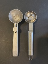 Vintage Ice Cream Scoop Lot of 2 Aluminum Safe-T-Cone Dipper No 44 Mechanical picture