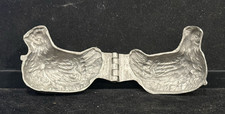 VINTAGE EPPPELSHEIMER E & CO. NY PEWTER HEN CHICKEN ICE CREAM CHOCOLATE MOLD (EY picture