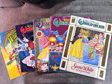 Vintage Disney World On Ice Program Lot 1992-1996 Aladdin Snow White 3D picture