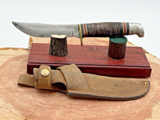 Vintage Western Boulder Colo. L66 (guard stamp) w/stacked leather hdle.--2264.26 picture
