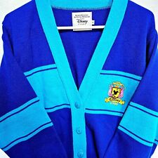 Disney Store Cast Member Cardigan Sweater Mens S Blue Embroidered Vintage 90s picture