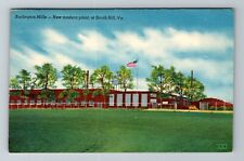 South Hill VA-Virginia, New Burlington Mills, Period Car Vintage Postcard picture