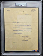 JOHN F. KENNEDY PRESIDENT SIGNED AUTOGRAPH LETTER PSA/DNA AUTHENTIC picture
