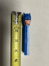 Vintage Batman PEZ Dispenser Blue No Feet Austria #3942683 Marked D. C. Comics picture