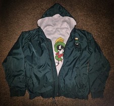 Vintage 1999 Marvin the Martian Warner Bros Six Flags Reversible Jacket Sz Small picture