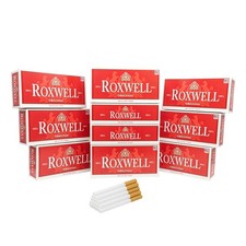 Roxwell Cigarette Tubes 100s Size Red 2000 count 10 Boxes of 200 RYO Tubes picture
