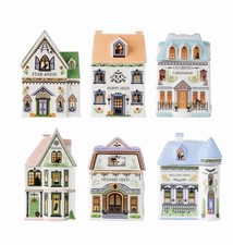 LENOX Halloween Spice Village 6-Piece Spice Jar Set NEW picture