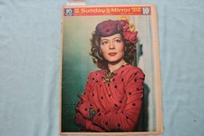 1944 MARCH 12 SUNDAY MIRROR NEWSPAPER MAGAZINE SECTION - LISETTE VEREA - NP 9086 picture
