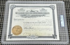 Pat Garrett Twice Signed Autograph 1899 Stock Certificate PSA/DNA Encapsulated picture