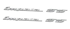 2Pcs 94-96 Impala Ss Rear Quarter Panel Emblems 3D Letter Badge Car Chrome picture