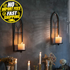 GAKA Metal Rustic Wall 4.7 inches x 3.9 x 15.7 inches, Black Gold picture