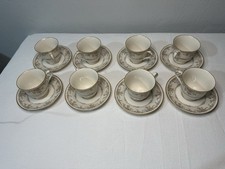 Vintage Set Of 8, Cup And Saucer set, Noritake 7246 Fine China Made In Japan picture