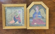 Two Lovely Angel Images In Gold frames  picture