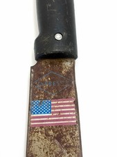DAMAGED PARTS/REPAIR Vintage Antique Express USA Flag 2’ Foot Bush Machete Knife picture