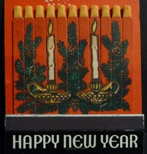 Vintage Giant Feature UNSTRUCK Matchbook Christmas Schwaben Hof Milwaukee Area picture