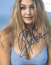 HOT SEXY GIGI HADID SIGNED 8X10 PHOTO MODEL AUTHENTIC AUTOGRAPH COA F picture