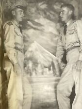 XA Photo Handsome Military Man Double Exposure Twin Sexy Attractive Man 1940's picture