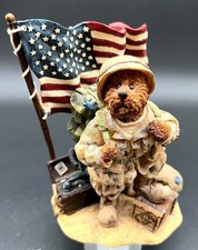Boyds Bears NIB VINTAGE McBruin to Serve with Honor Patriotic Figurine, #2277923 picture