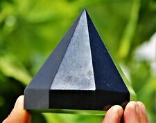 90mm Superb Black Tourmaline Crystal Quartz Healing Stone Octagonal Pyramid picture