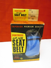 VTG NOS FORTRESS AUTO TRUCK SEATBELT BLUE NEW IN PACKAGE RARE HOT ROD MUSCLE CAR picture