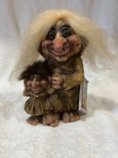 Vintage Nyform Norway Troll Mother & Child Figurine #179 With Tags Scandinavian  picture