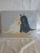 Original Scottish Terrier Pastel Drawing 11x14 Signed Irene Felice 2007 picture