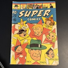Vintage SUPER COMICS #87 Comic Book August 1945 DICK TRACY- Golden Age picture