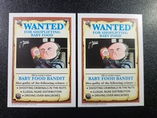 Robocop Peter Weller Lunch Box Leftovers Garbage Pail Kids Spoof 2 Card Set picture
