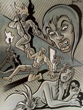 WEIRD WITCH.      MIKE BENNETT'S  ORIGINAL  ART   (2026) 6/26/26  B4 picture