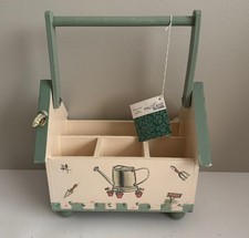 Pfaltzgraff Naturewood Utensil Caddy Silverware Holder Nature Grandma Core Decor picture