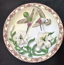 Vtg Maruri Treasures of the Sky 3-D Hummingbird Collection “Anna's with Lily” picture