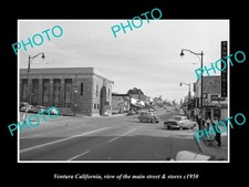 Ventura California The Main Street & Stores c1950 Old Large Historic Photo picture