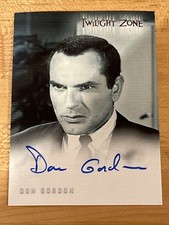 2000 Twilight Zone Series 2 The Next Dimension Don Gordon A23 autograph card picture