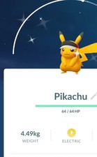 Pokémon Go-✨Shiny Pikachu ✨Marathon visor✨TRADE-Trade Registered Or 30 Days  picture