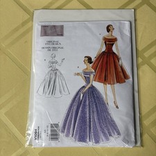 *RETIRED VTG 1950s EVENGING DRESS VOGUE VINTAGE MODEL Sewing Pattern 6-8-10-12 picture