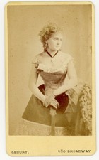c.1870s Lotta Crabtree CDV by Sarony 680 Broadway Little Nell picture