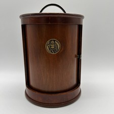 Pyrat Rum Round Wooden Buddha Case With Sliding Door picture