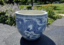 XLG Antique Chinese Fish bowl - 23