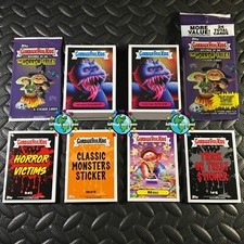 GARBAGE PAIL KIDS REVENGE OF OH THE HORROR-IBLE 241-CARD MASTER SET +3X WRAPPERS picture