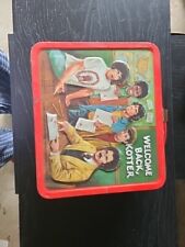 VINTAGE 1977 WELCOME BACK KOTTER Metal LUNCHBOX THERMOS Lunch Box & Thermos picture