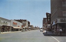Amarillo Texas Polk Street 6th Street The Hub Storefronts Cars View Postcard picture