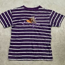 Vintage Disney Store Lady And Tramp Stripes Embroidered T-shirt Sz Large Purple picture