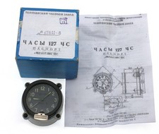 9-day 14-jewel USSR Tank & Armored Car Dashboard Clock 127CS / 127ChS in BOX picture