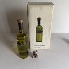Boyds Bears Aunt Vivian’s Wine Bottle Hiccup McNibble Treasure Box 1st Ed #1748 picture