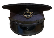 Vtg. WWll BRITISH Military King's Liverpool Officers Hat w/ Kings badge picture