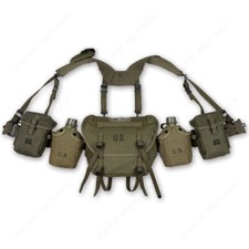 Vietnam War U.S. Army Carrying US Army M1956 M1961 Bag Ammo Pouch Canteen Strap picture