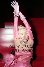 SEDUCTIVE DREAMY MARILYN MONROE SEXY HOT PINK STRAPLESS DRESS PROVOCATIVE PHOTO picture