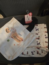 2 Pack Dachshund Dog Halloween Trick or Treat Tote Bag NWT picture