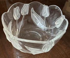 Vintage Mikasa Tulip Design Fruit Bowl 8” X 4.75” picture